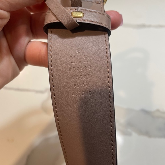 Gucci belt in porcelain rose - Picture 3 of 6